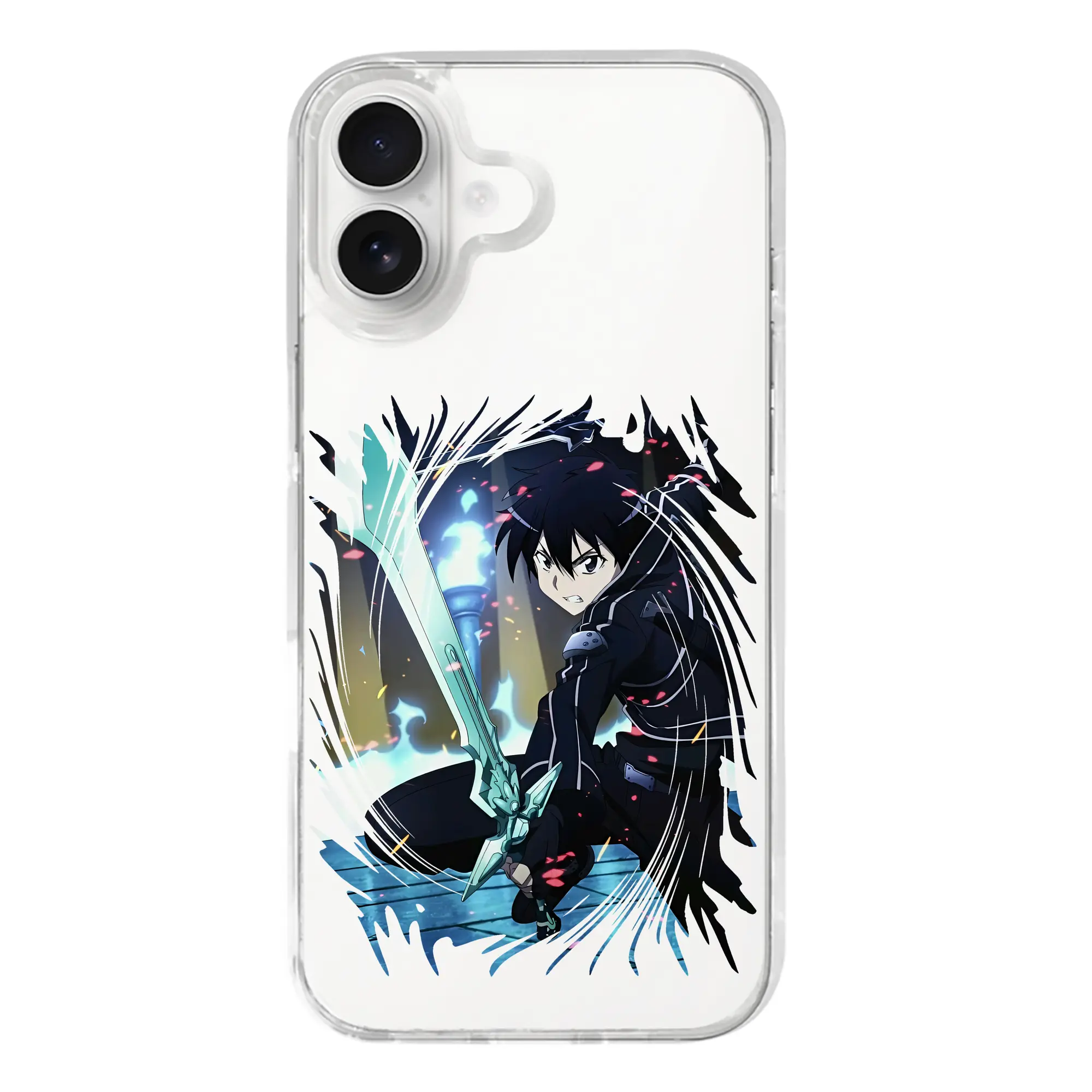 ソードアートオンライン グッズ キリト - iPhone 17シリーズ 透明スマホケース – 薄型・耐衝撃・精密フィット保護カバー